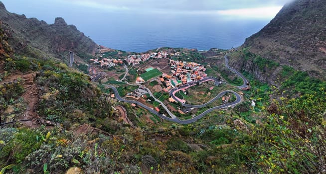 Original coastal village of Agulo,La Gomera