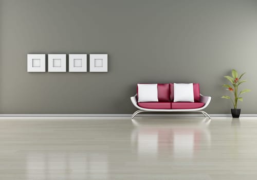modern interior (3D render) -  Elegance Furniture