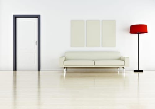 modern interior (3D render) -  Elegance Furniture