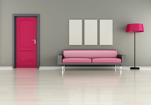 modern interior (3D render) -  Elegance Furniture