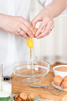 Preparation of food from eggs