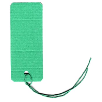 Price tag or address label with string