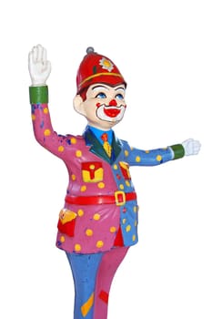 Plastic Clown as Traffic Police man