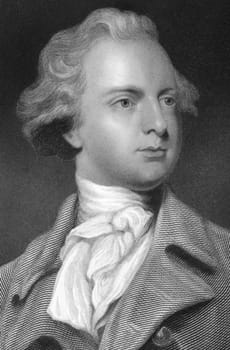 Sir Abraham Hume, 2nd Baronet (1749-1838) on engraving from the 1800s. British floriculturist and Tory politician. Engraved by G.Strodart after a painting by J.Reynolds and published in London for the Proprietors.