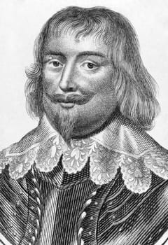 Robert Devereux, 3rd Earl of Essex (1591-1646) on engraving from the 1800s. English Parliamentarian and soldier. Engraved after a painting by Van Dyck.