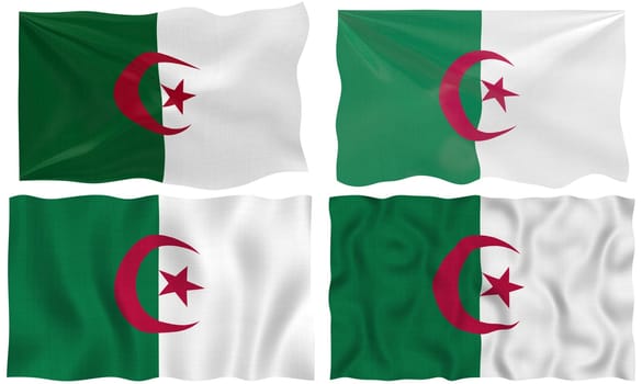 Four Great Images of the Flag of algeria