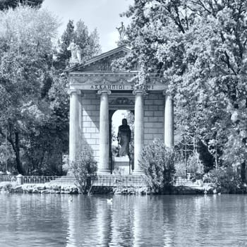 Villa Borghese Pinciana, Pincian Hill, Rome, Italy - high dynamic range HDR