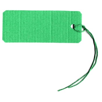 Price tag or address label with string