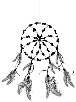 Dream catcher, isolated object over white background