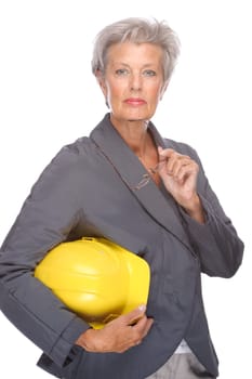 Studio shot of an active senior businesswoman