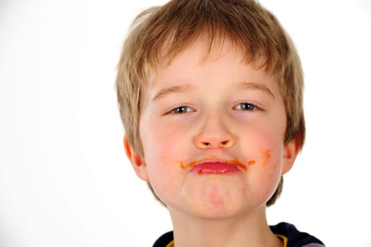 boy with jam-beard