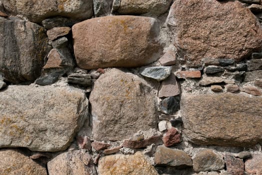 Old palace wall made from big stones