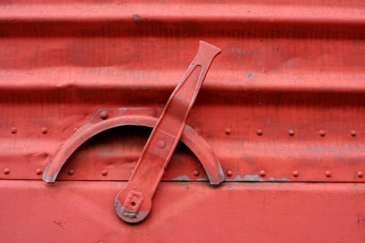 A Handle on the side of a train boxcar