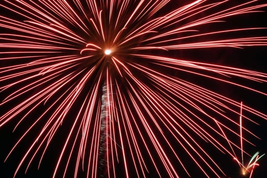 an image of exploding fireworks