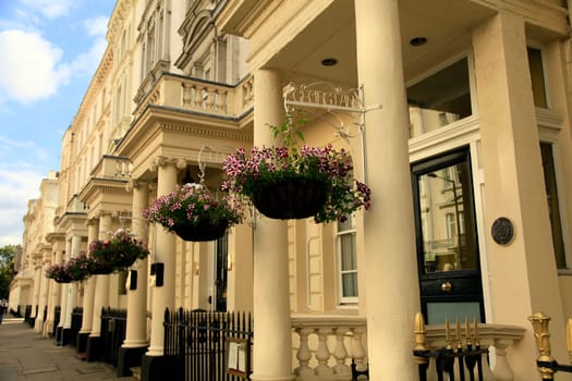 Creative photo of georgian houses in london victoria