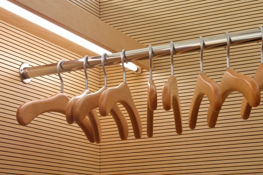 Wardrobe with hangers