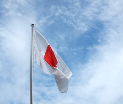 The national Japanese flag of Japan (JP)