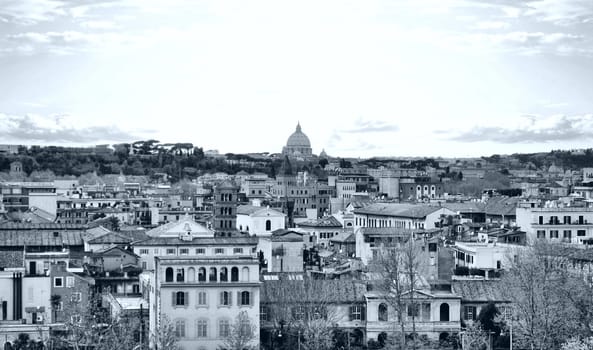 Basilica church of Saint Peter (San Pietro), Rome, Italy - high dynamic range HDR