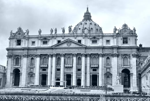 Basilica church of Saint Peter (San Pietro), Rome, Italy - high dynamic range HDR