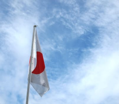 The national Japanese flag of Japan (JP)