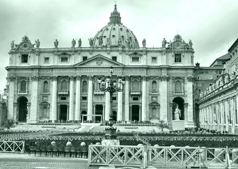 Basilica church of Saint Peter (San Pietro), Rome, Italy - high dynamic range HDR