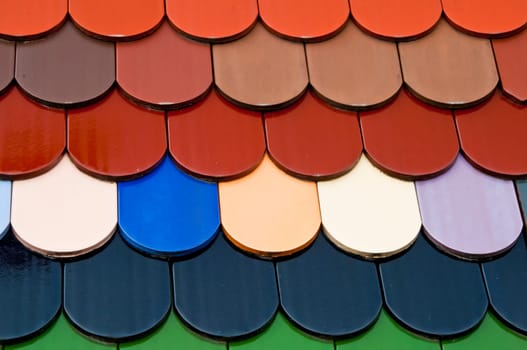 colorful roof tiles