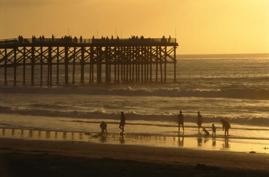 Pier in dusk