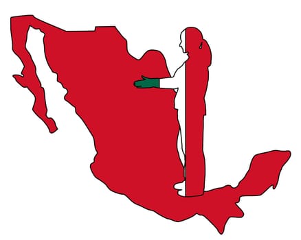 Mexican handshake