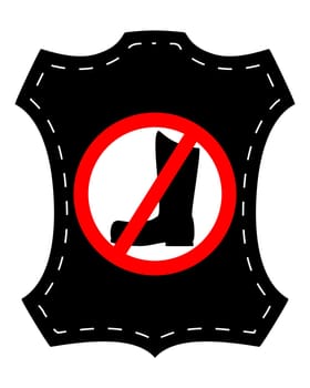 Leather boots prohibited