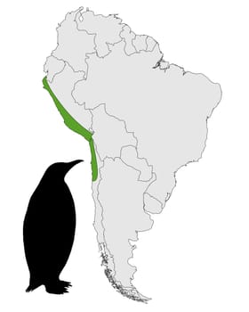 Humboldt Penguin Distribution Map