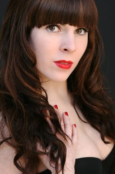 The red lipstick