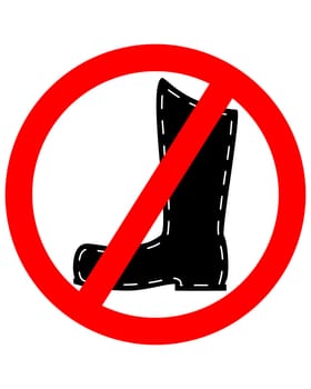 Leather boots prohibited