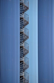 blue silos
