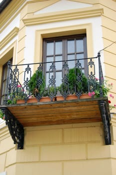 Balcony with flowers