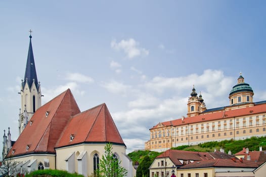 Abbey and Church of Melk, a city in Lower Austria
