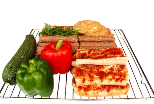Prepared meat for the grill, ready for barbecue