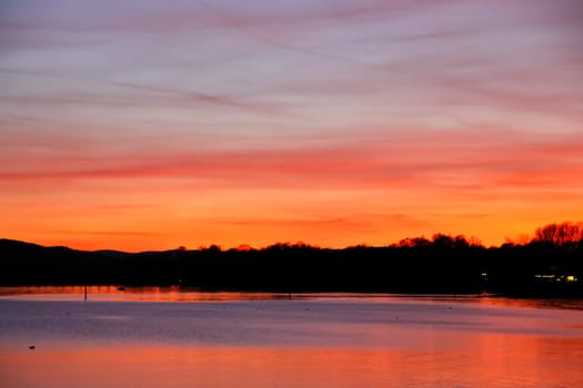 Sunset on the lake