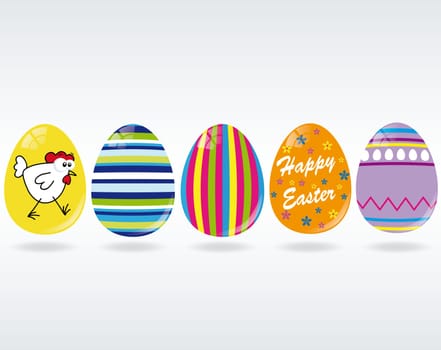 Colorful Easter eggs
