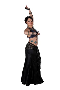 dancing woman . isolated