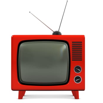 Retro plastic television