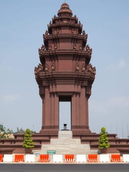 Independence Monument Phnom Penh,landmark of the capital of Cambodia