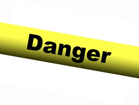Yellow Danger Barrier Tape