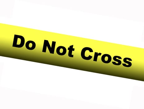Yellow Do Not Enter Barrier Tape