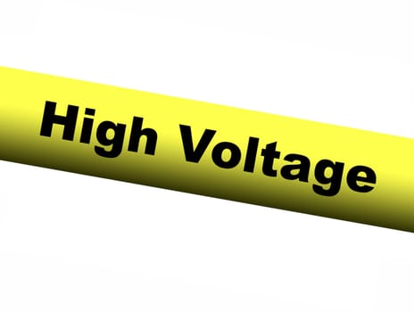 High Voltage Yellow Barrier Tape