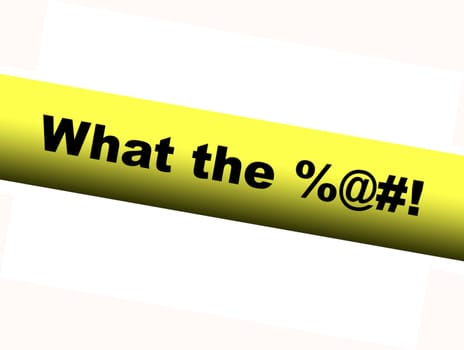 Yellow What the Barrier Tape