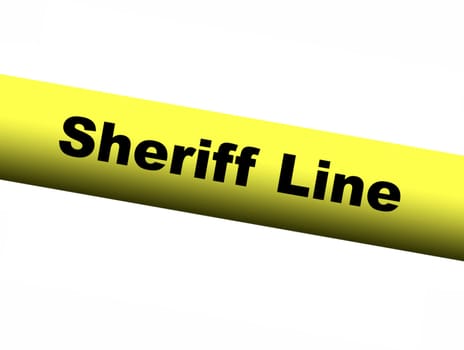 Sheriff line Yellow Barrier Tape