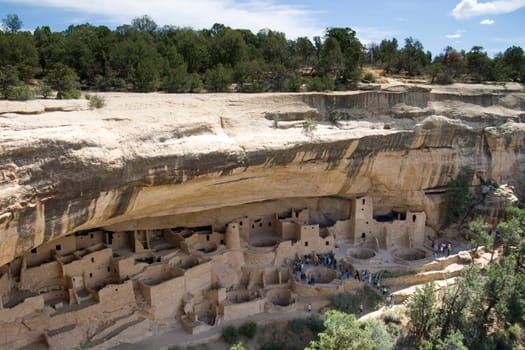 Ancient Indian ruins at Mesa Verde, Colorado