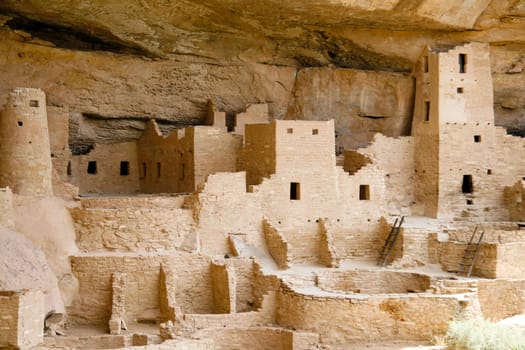 Ancient Indian ruins at Mesa Verde, Colorado