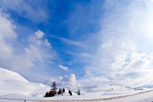 Italy, Dolomite mountains, Sella pass