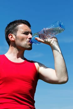 drinking water after sport